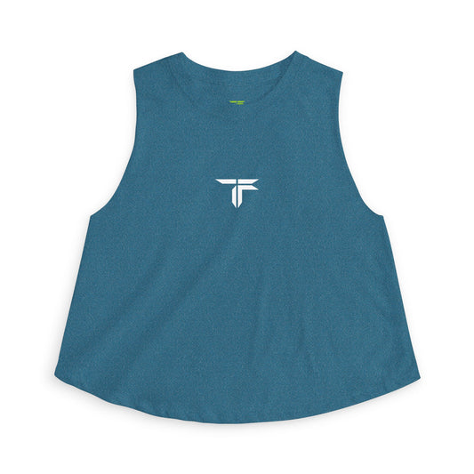 Minimal White Logo Women's Muscle Tank