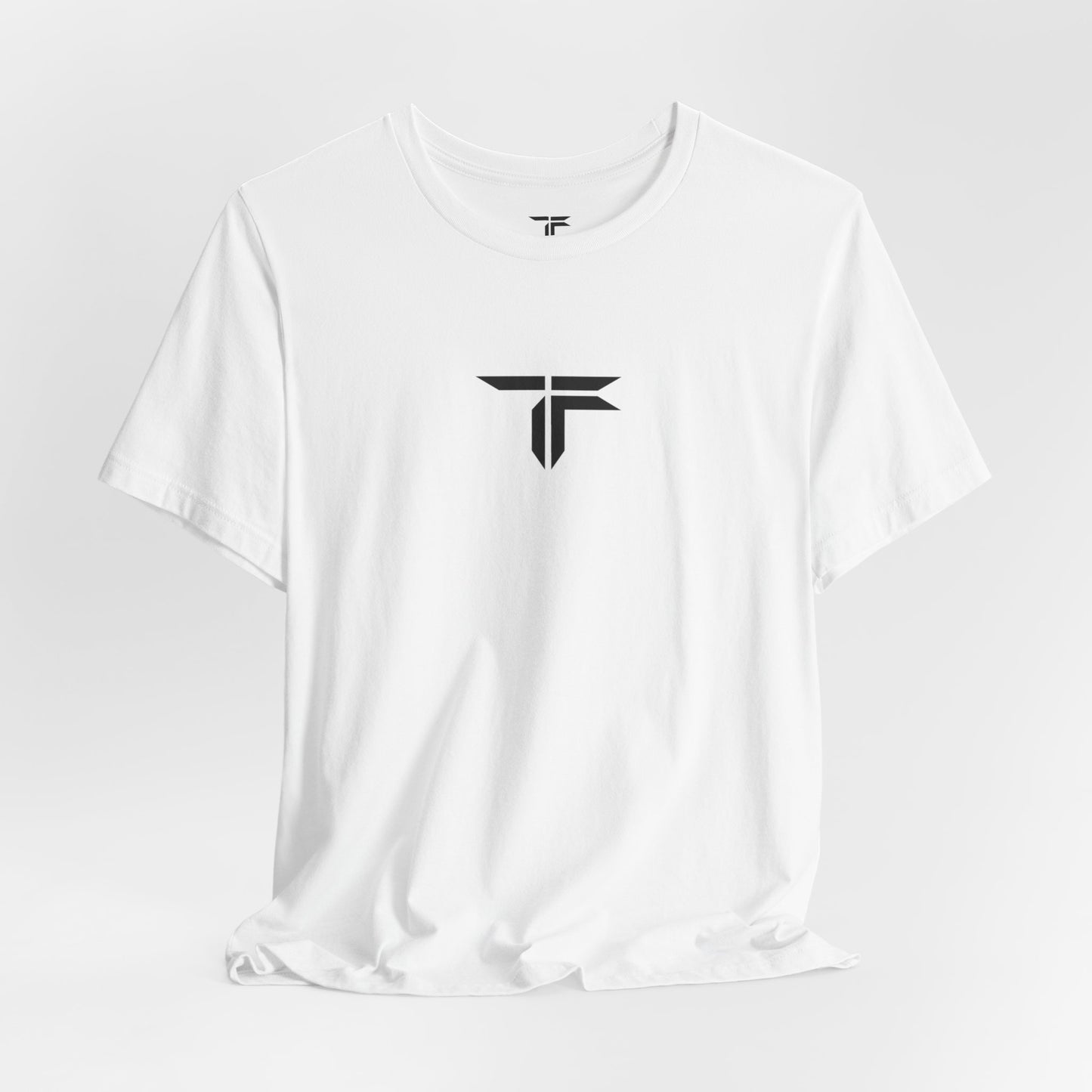 All We Know Is Go- Trooper Black Logo T‑Shirt — Small Chest Emblem Tee